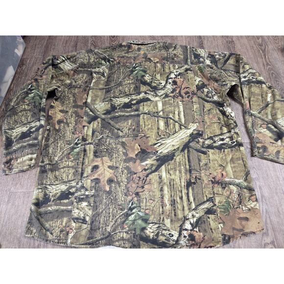 Browning Break Up Camo Infinity Chamois Button Front Long Sleeve Shirt 2XL Hunt - Picture 5 of 5